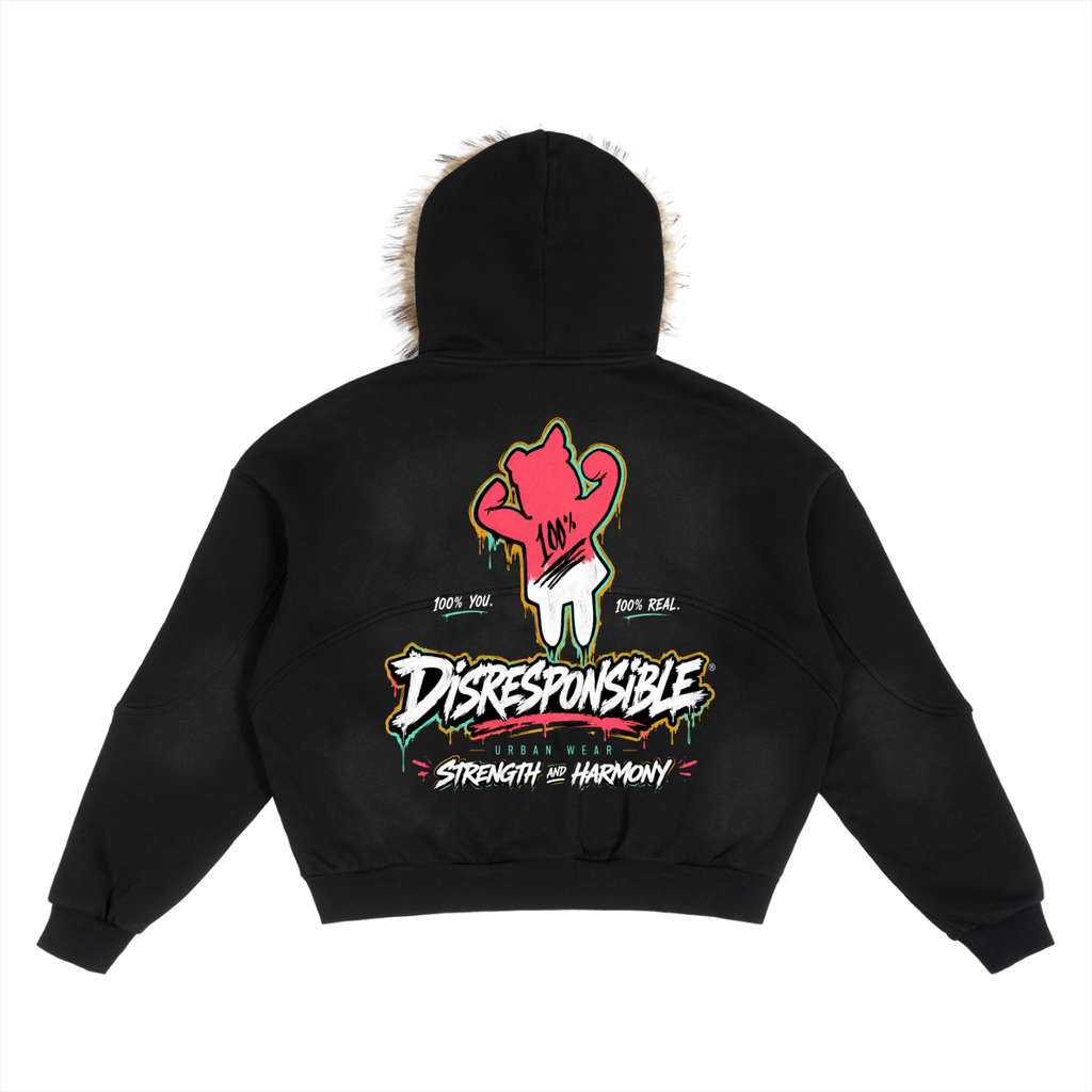 Disresponsible Detachable Fur Hoodie