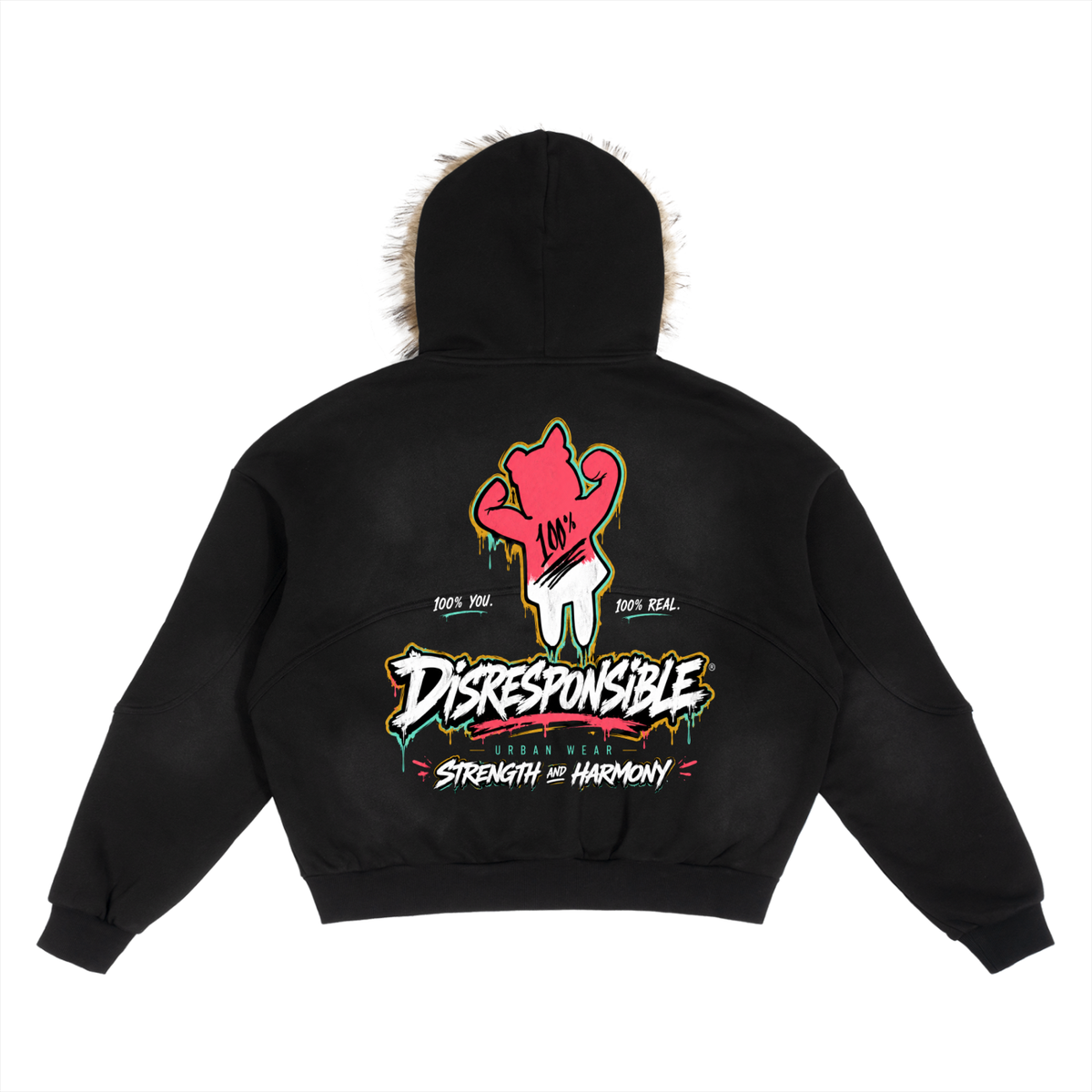 Disresponsible Detachable Fur Hoodie