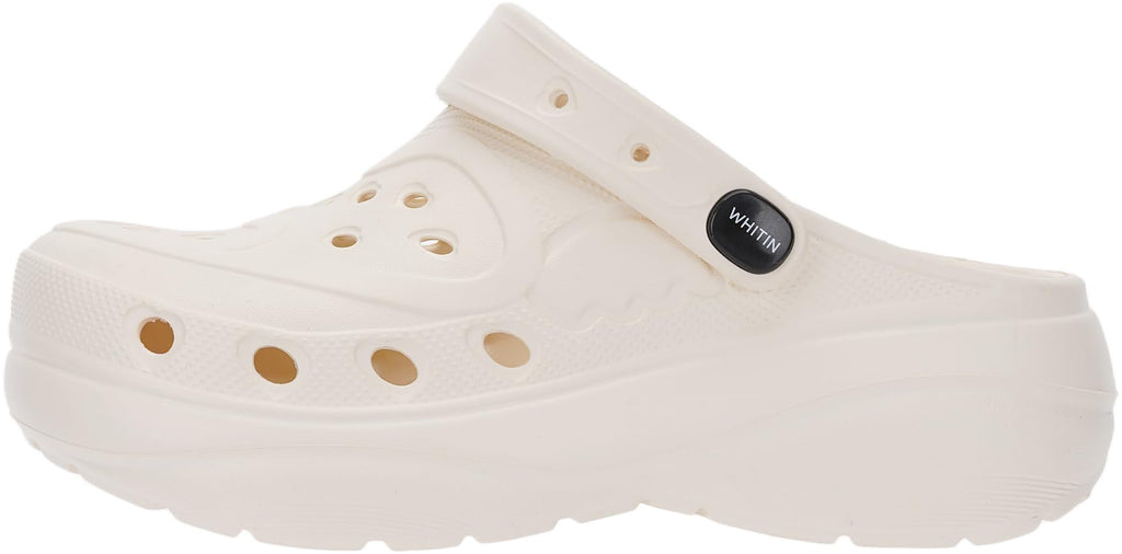 WHITIN Clogs for Women Thick Sole Cushioned Garden Shoes Y70 | Easy Slip On, Breathable Upper, Washable, Quick Dry, Ideal for Home, Yard Work and Outdoor Activities