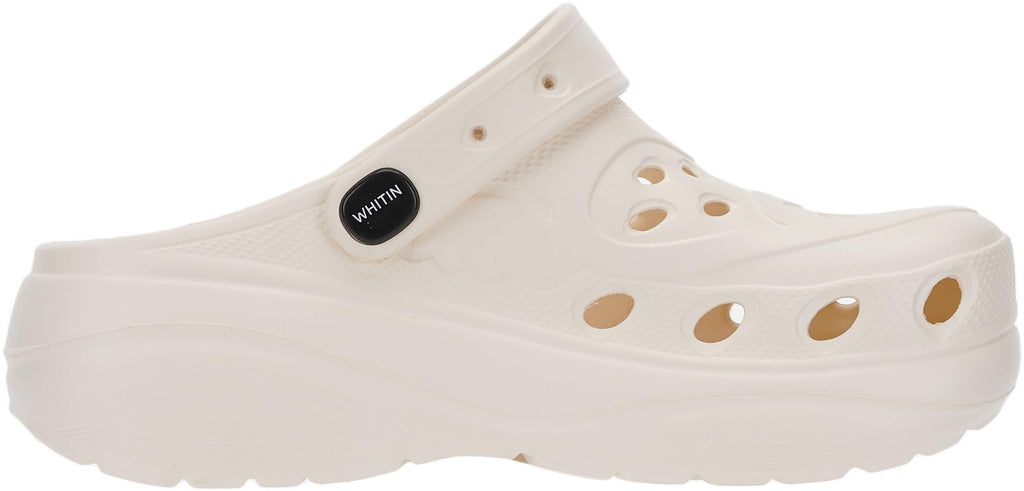 WHITIN Clogs for Women Thick Sole Cushioned Garden Shoes Y70 | Easy Slip On, Breathable Upper, Washable, Quick Dry, Ideal for Home, Yard Work and Outdoor Activities