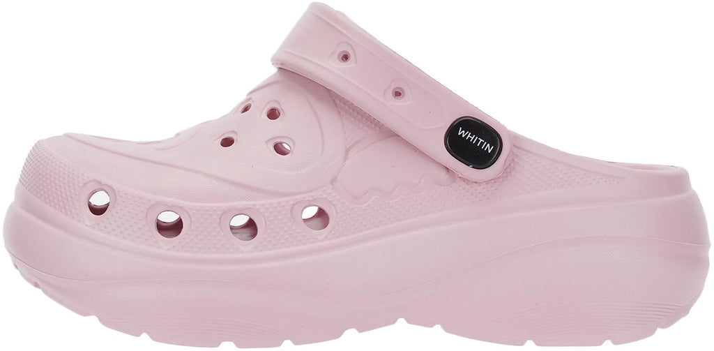 WHITIN Clogs for Women Thick Sole Cushioned Garden Shoes Y70 | Easy Slip On, Breathable Upper, Washable, Quick Dry, Ideal for Home, Yard Work and Outdoor Activities