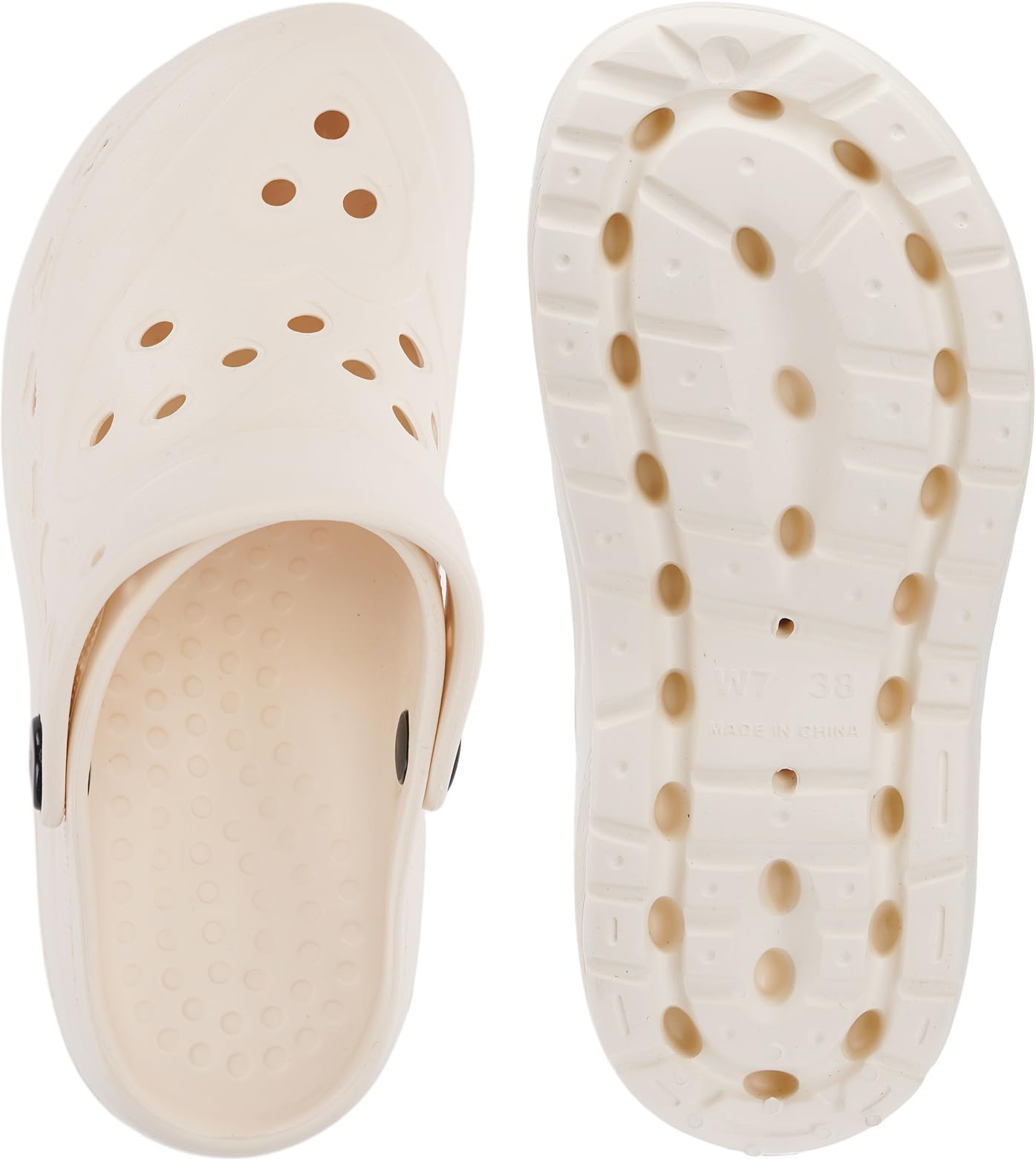WHITIN Clogs for Women Thick Sole Cushioned Garden Shoes Y70 | Easy Slip On, Breathable Upper, Washable, Quick Dry, Ideal for Home, Yard Work and Outdoor Activities