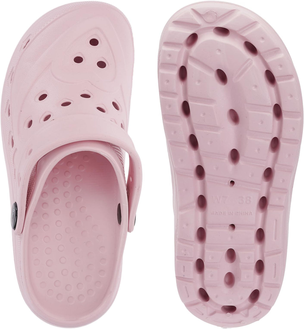 WHITIN Clogs for Women Thick Sole Cushioned Garden Shoes Y70 | Easy Slip On, Breathable Upper, Washable, Quick Dry, Ideal for Home, Yard Work and Outdoor Activities