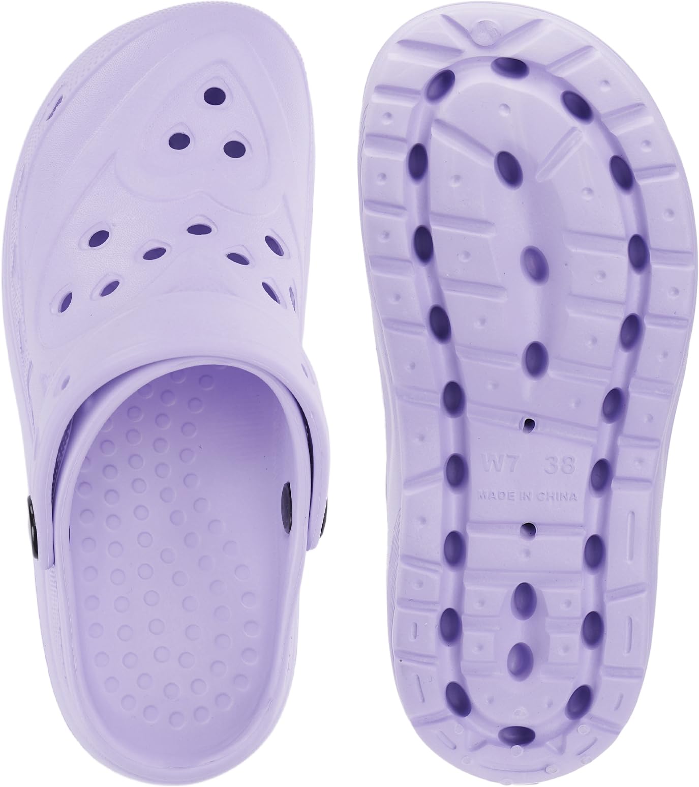 WHITIN Clogs for Women Thick Sole Cushioned Garden Shoes Y70 | Easy Slip On, Breathable Upper, Washable, Quick Dry, Ideal for Home, Yard Work and Outdoor Activities