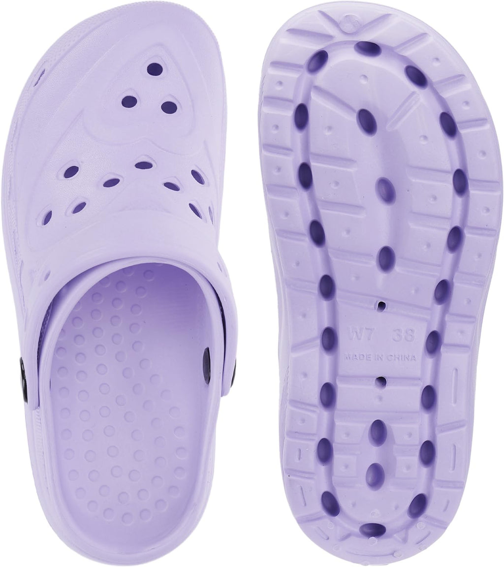 WHITIN Clogs for Women Thick Sole Cushioned Garden Shoes Y70 | Easy Slip On, Breathable Upper, Washable, Quick Dry, Ideal for Home, Yard Work and Outdoor Activities