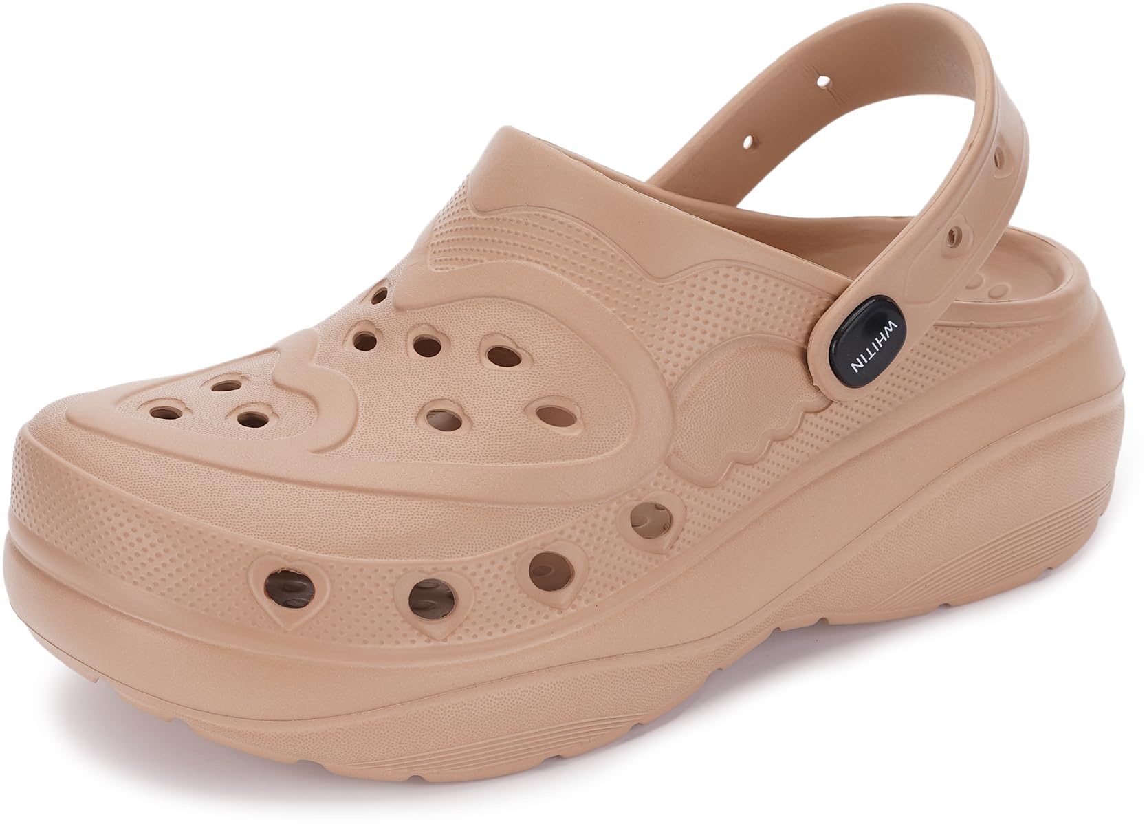 WHITIN Clogs for Women Thick Sole Cushioned Garden Shoes Y70 | Easy Slip On, Breathable Upper, Washable, Quick Dry, Ideal for Home, Yard Work and Outdoor Activities