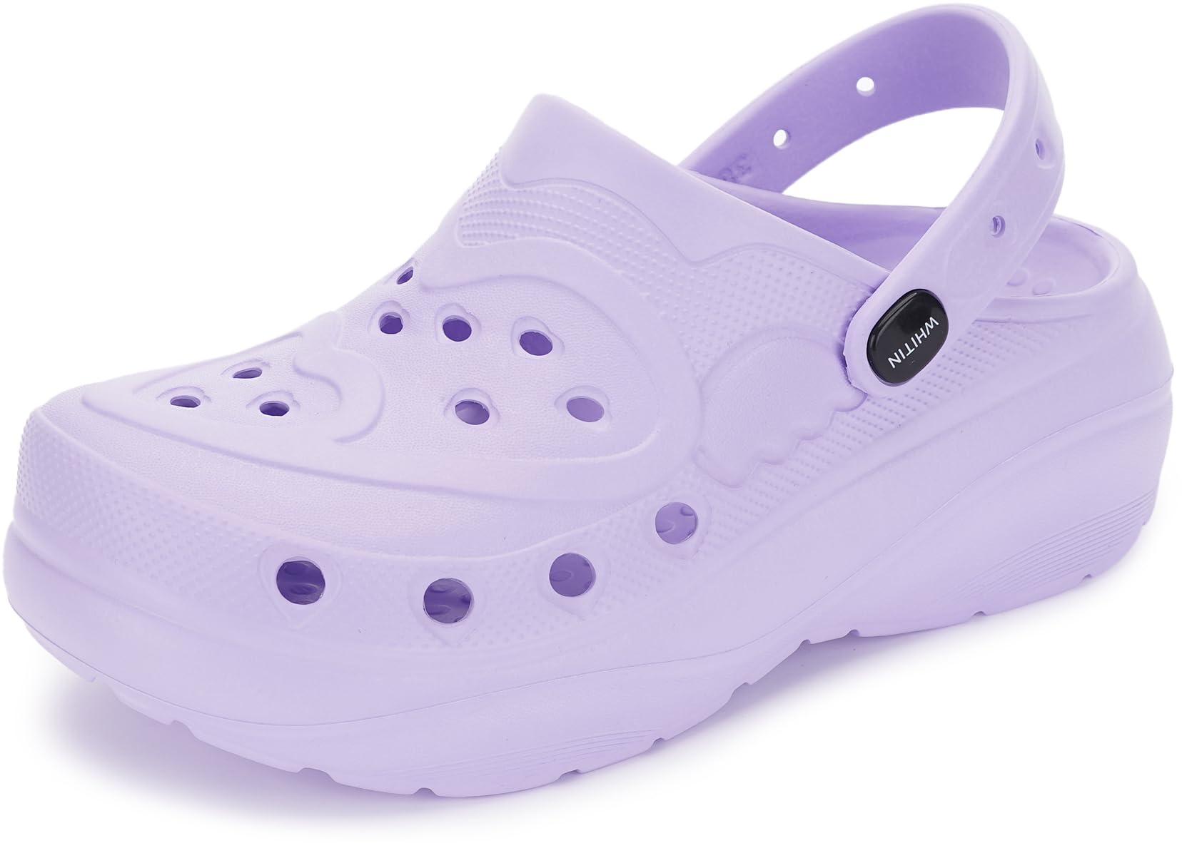 WHITIN Clogs for Women Thick Sole Cushioned Garden Shoes Y70 | Easy Slip On, Breathable Upper, Washable, Quick Dry, Ideal for Home, Yard Work and Outdoor Activities