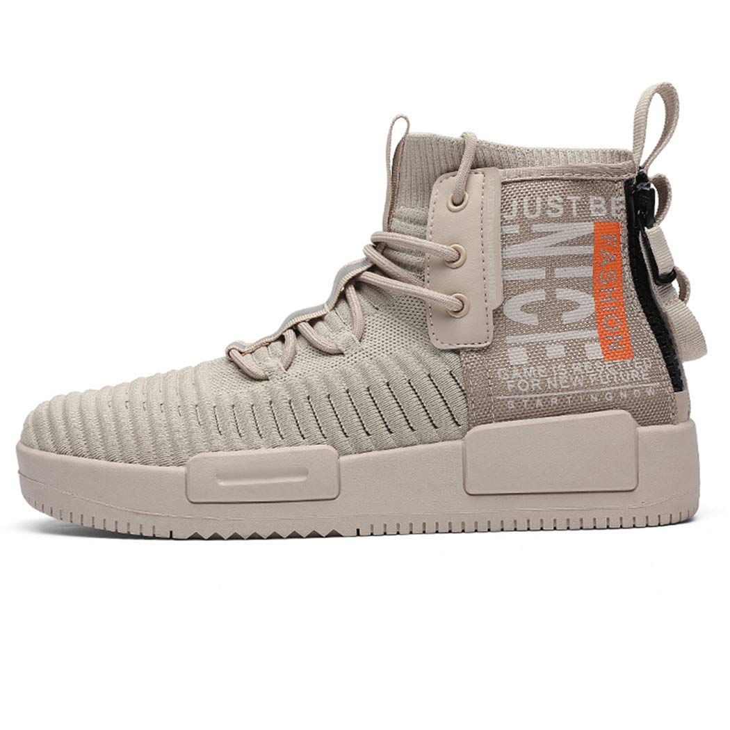RUNMAXX Mens Fashion Walking Lace Up High Top Shoes Stylish Running Athletic Casual Sneaker