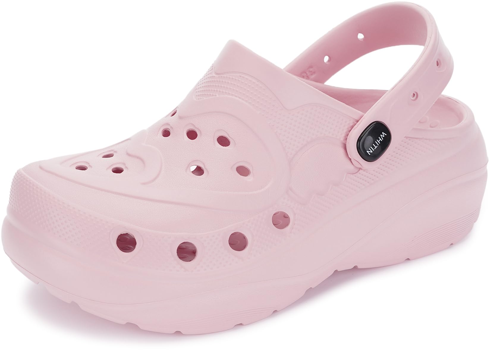 WHITIN Clogs for Women Thick Sole Cushioned Garden Shoes Y70 | Easy Slip On, Breathable Upper, Washable, Quick Dry, Ideal for Home, Yard Work and Outdoor Activities