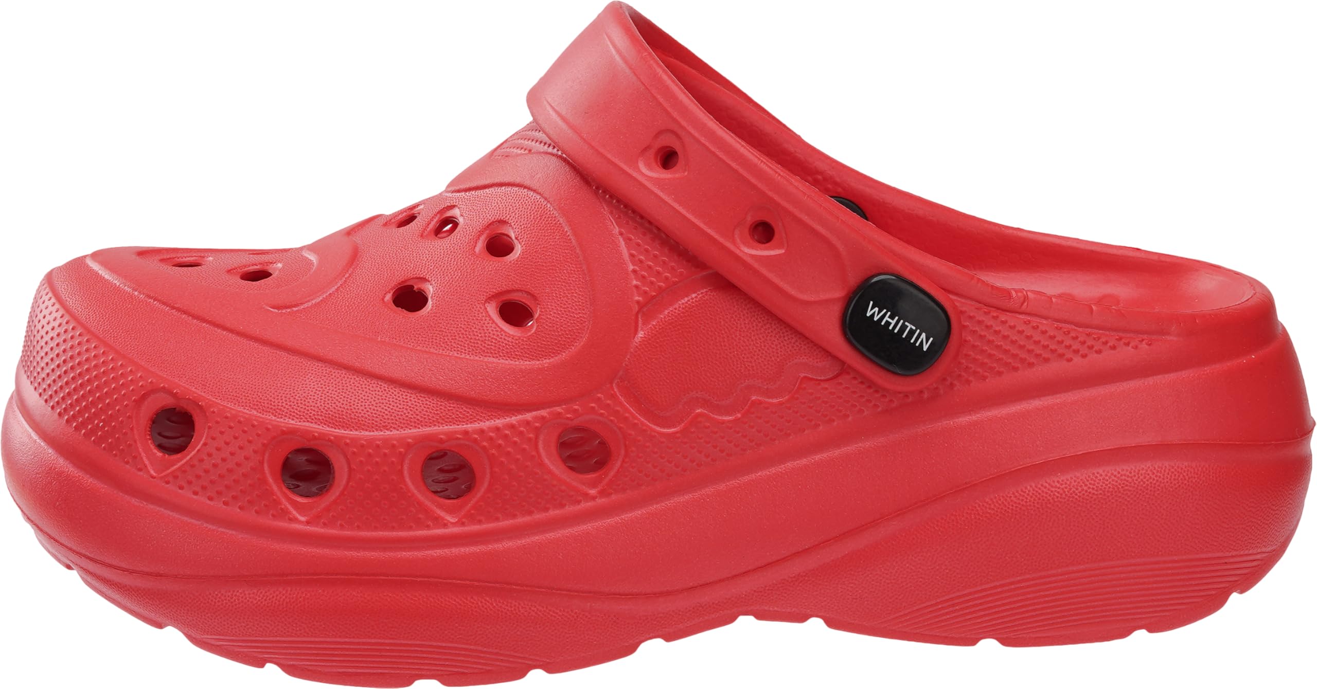 WHITIN Clogs for Women Thick Sole Cushioned Garden Shoes Y70 | Easy Slip On, Breathable Upper, Washable, Quick Dry, Ideal for Home, Yard Work and Outdoor Activities