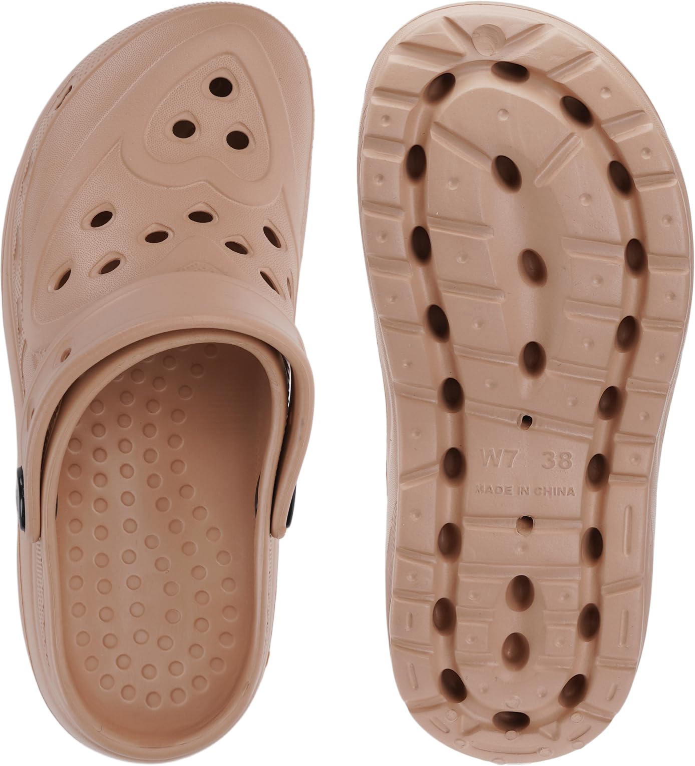 WHITIN Clogs for Women Thick Sole Cushioned Garden Shoes Y70 | Easy Slip On, Breathable Upper, Washable, Quick Dry, Ideal for Home, Yard Work and Outdoor Activities