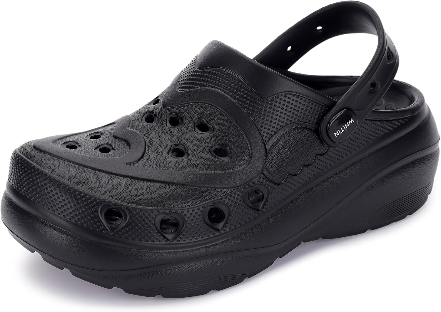 WHITIN Clogs for Women Thick Sole Cushioned Garden Shoes Y70 | Easy Slip On, Breathable Upper, Washable, Quick Dry, Ideal for Home, Yard Work and Outdoor Activities
