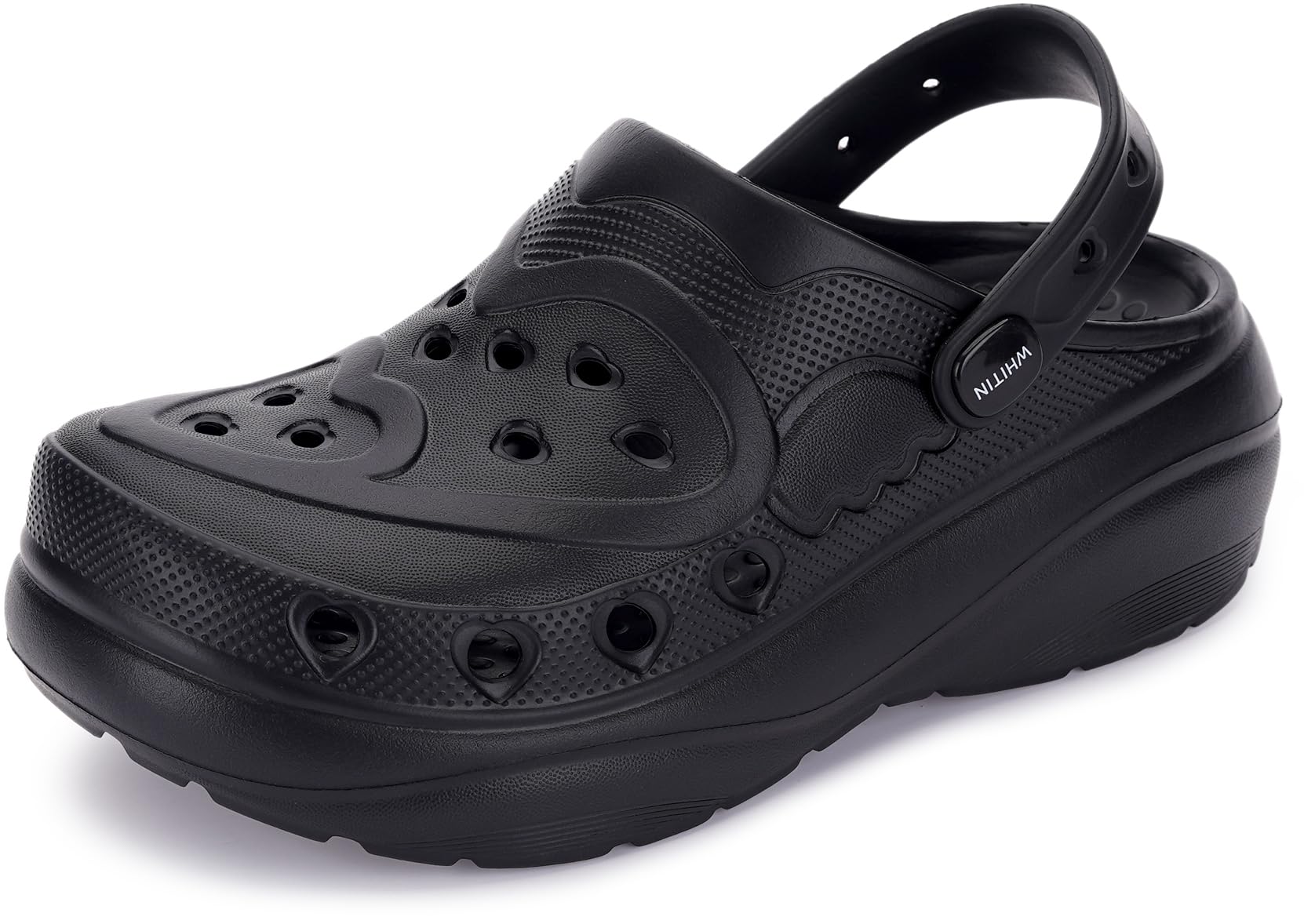 WHITIN Clogs for Women Thick Sole Cushioned Garden Shoes Y70 | Easy Slip On, Breathable Upper, Washable, Quick Dry, Ideal for Home, Yard Work and Outdoor Activities