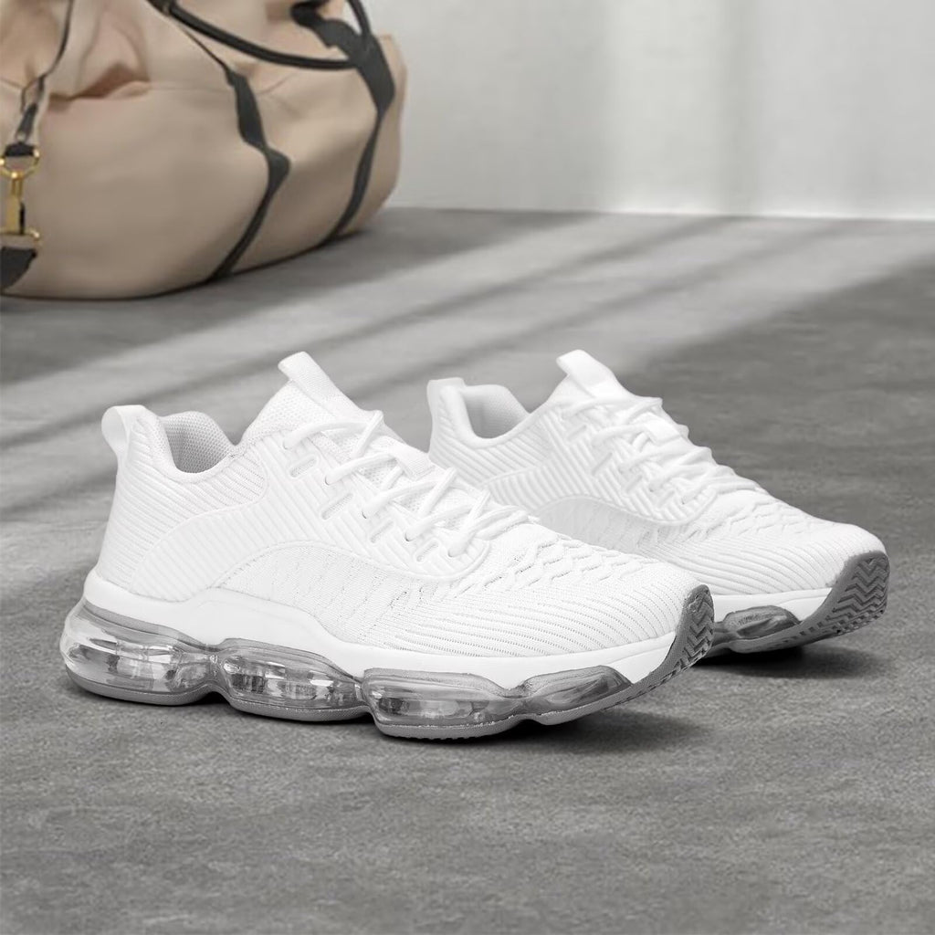 Luogoks Womens Walking Running Shoes Air Cushion Basketball Sneakers Fashion Tennis Breathable Sport Gym Fitness Cross Trainers Shoes