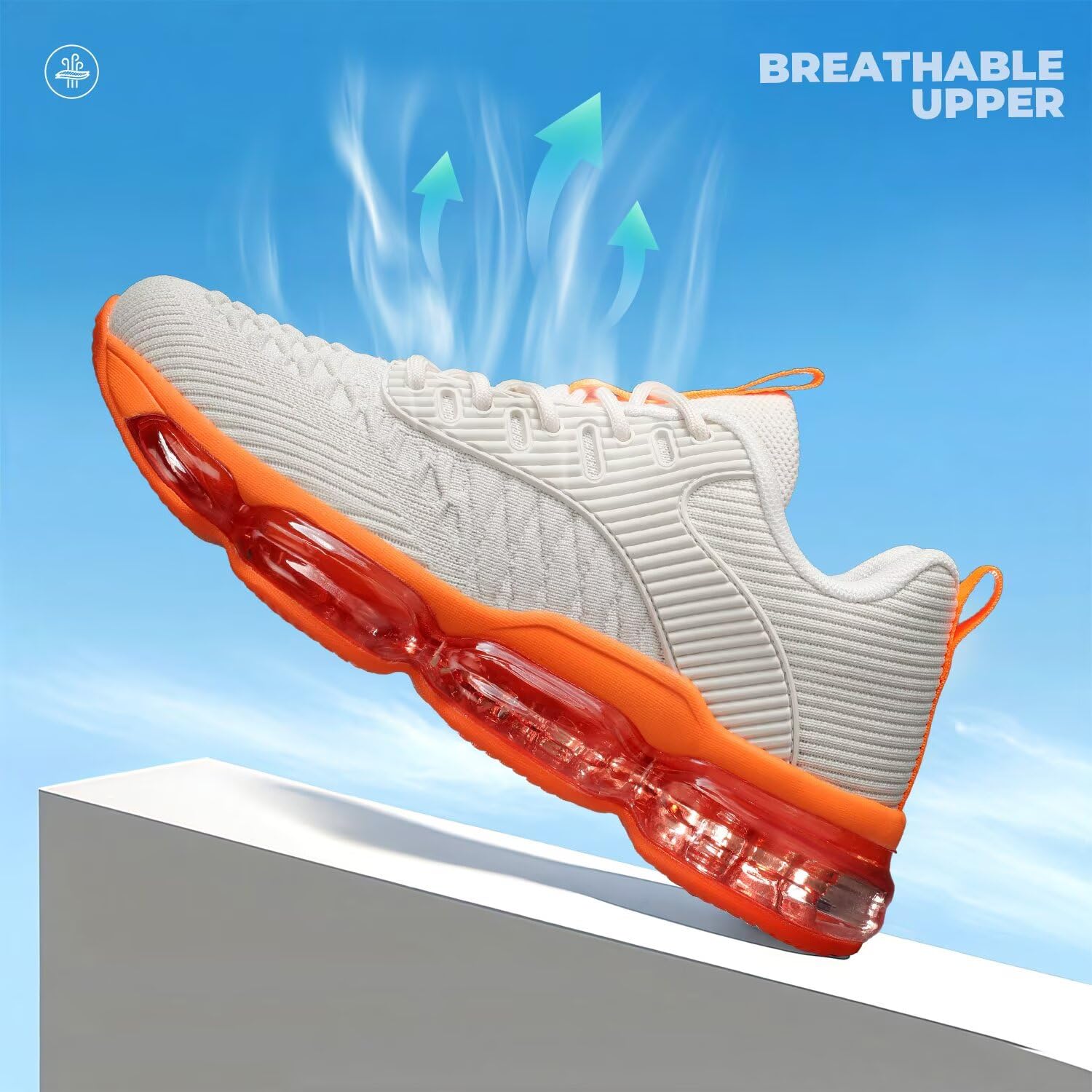 Luogoks Womens Walking Running Shoes Air Cushion Basketball Sneakers Fashion Tennis Breathable Sport Gym Fitness Cross Trainers Shoes
