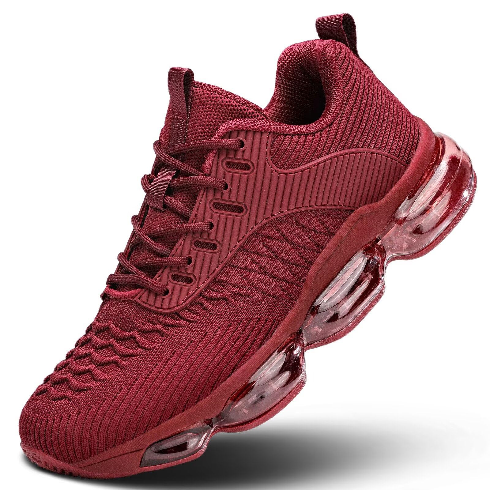 Luogoks Womens Walking Running Shoes Air Cushion Basketball Sneakers Fashion Tennis Breathable Sport Gym Fitness Cross Trainers Shoes