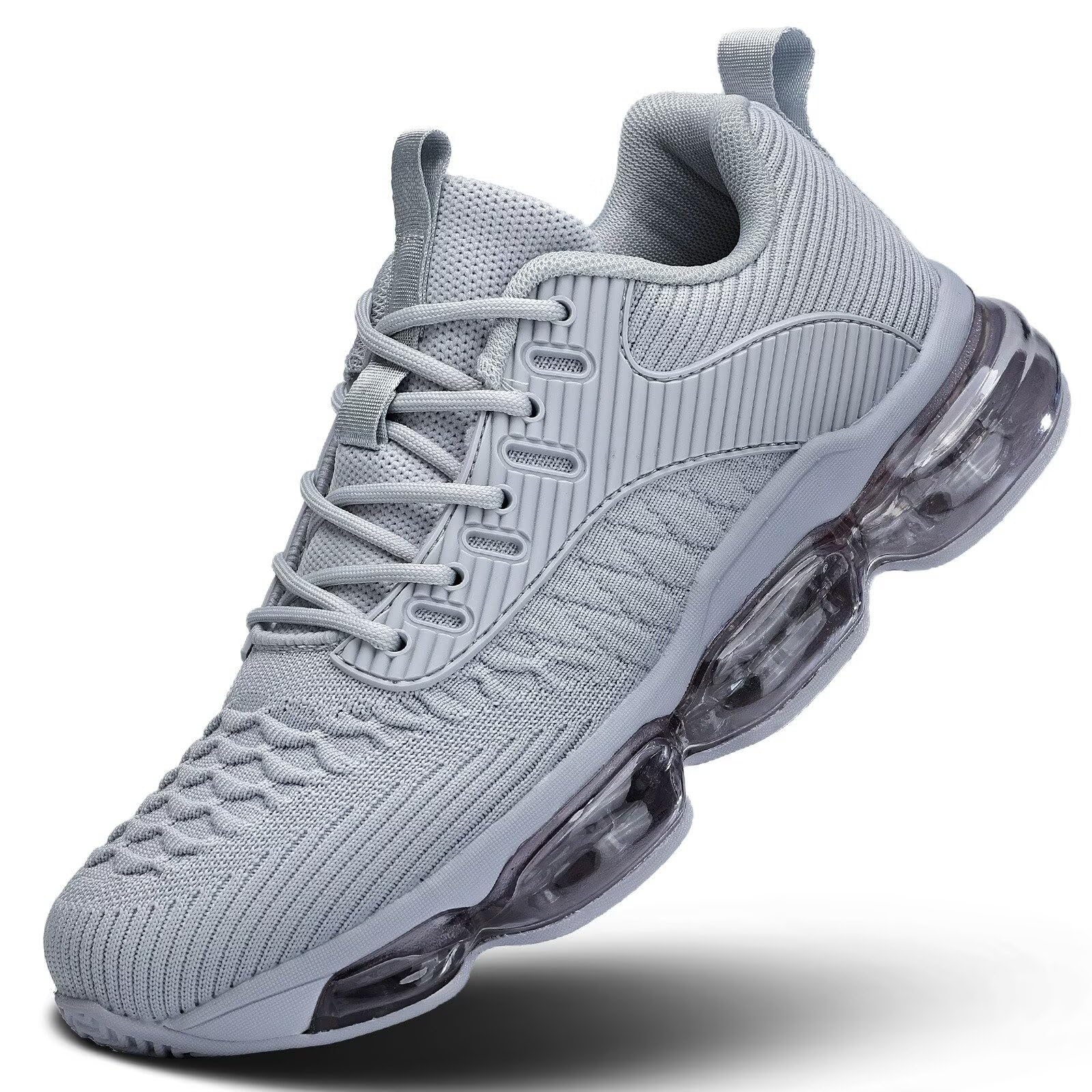 Luogoks Womens Walking Running Shoes Air Cushion Basketball Sneakers Fashion Tennis Breathable Sport Gym Fitness Cross Trainers Shoes