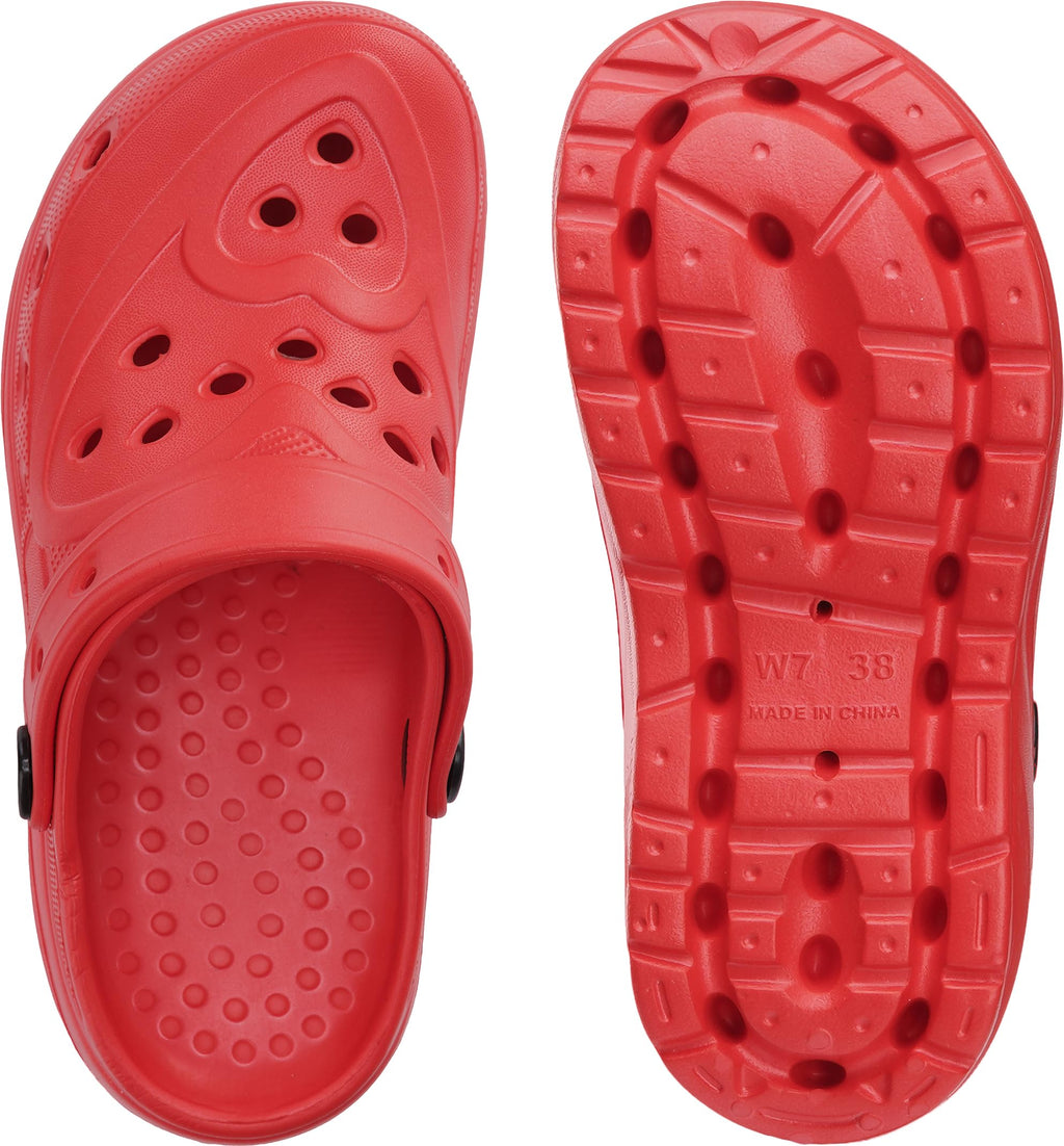 WHITIN Clogs for Women Thick Sole Cushioned Garden Shoes Y70 | Easy Slip On, Breathable Upper, Washable, Quick Dry, Ideal for Home, Yard Work and Outdoor Activities