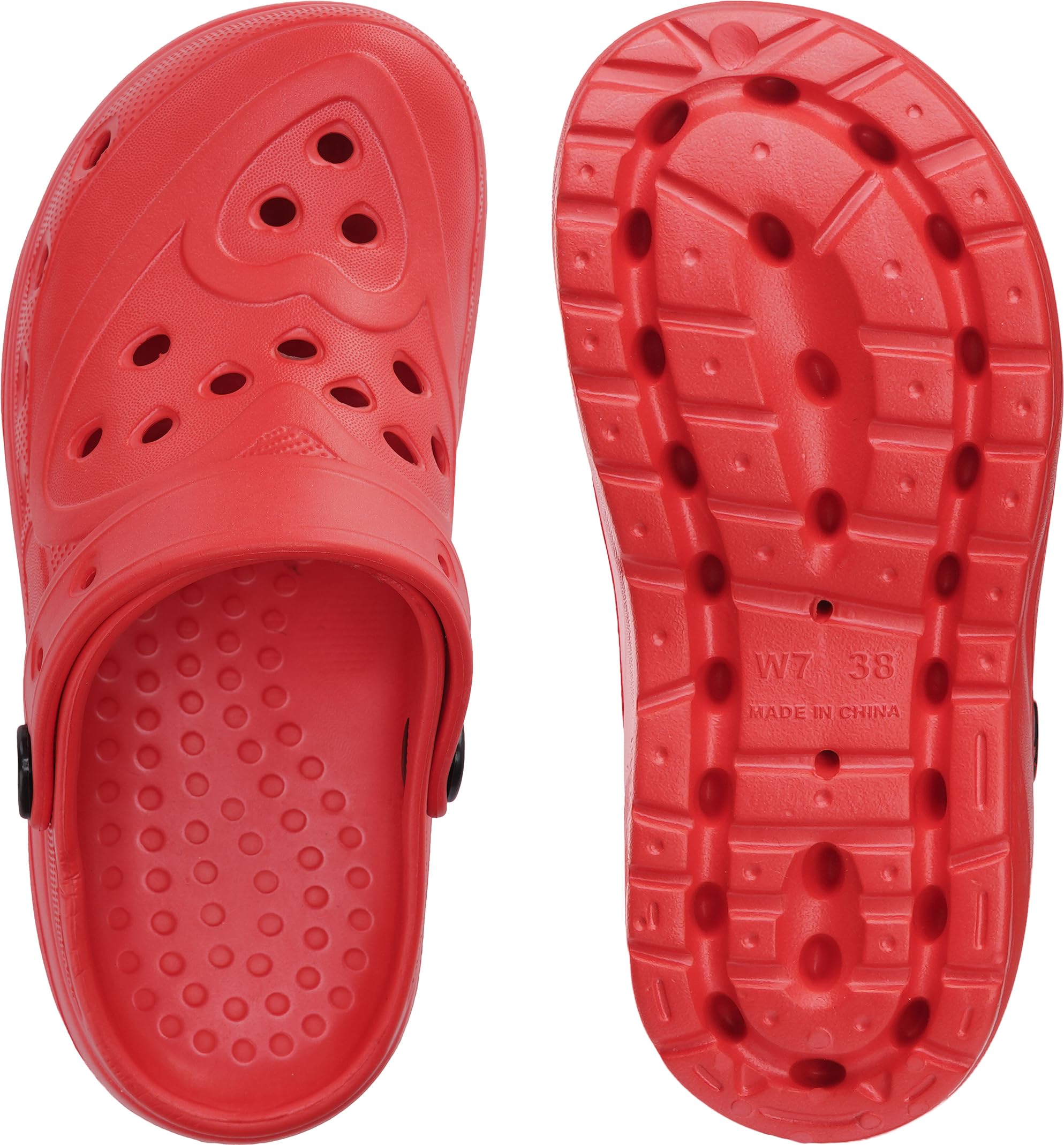 WHITIN Clogs for Women Thick Sole Cushioned Garden Shoes Y70 | Easy Slip On, Breathable Upper, Washable, Quick Dry, Ideal for Home, Yard Work and Outdoor Activities