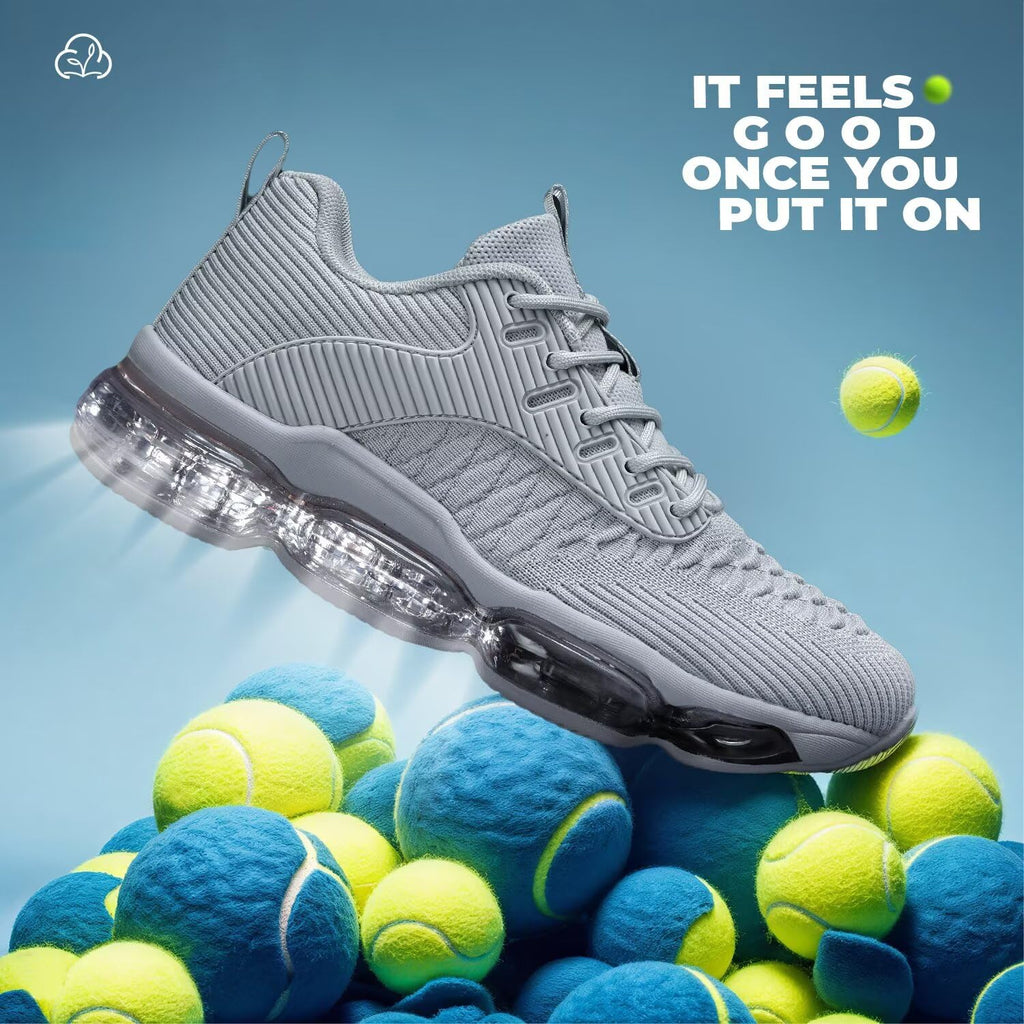 Luogoks Womens Walking Running Shoes Air Cushion Basketball Sneakers Fashion Tennis Breathable Sport Gym Fitness Cross Trainers Shoes