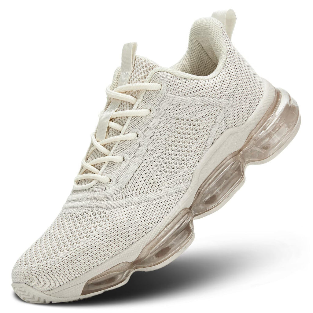 Luogoks Womens Walking Running Shoes Air Cushion Basketball Sneakers Fashion Tennis Breathable Sport Gym Fitness Cross Trainers Shoes