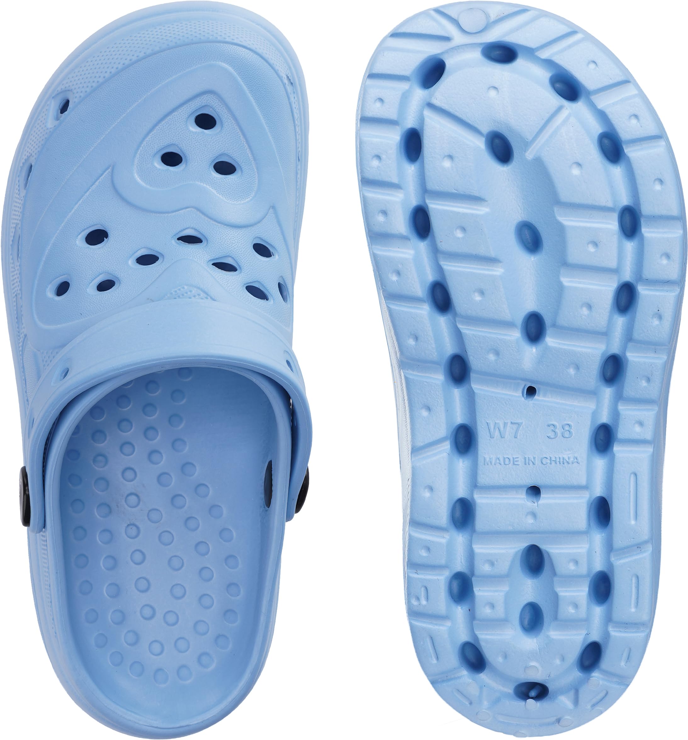 WHITIN Clogs for Women Thick Sole Cushioned Garden Shoes Y70 | Easy Slip On, Breathable Upper, Washable, Quick Dry, Ideal for Home, Yard Work and Outdoor Activities