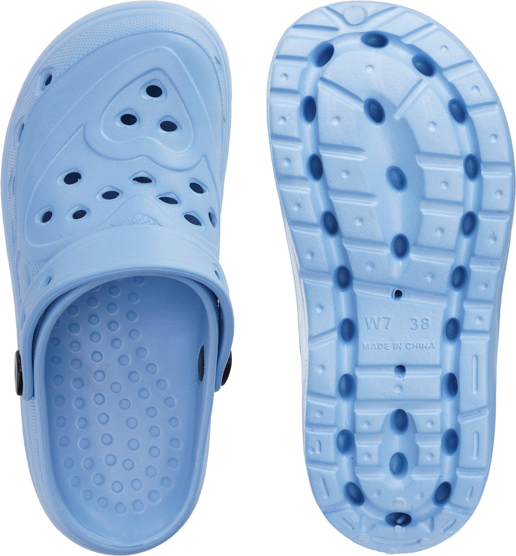 WHITIN Clogs for Women Thick Sole Cushioned Garden Shoes Y70 | Easy Slip On, Breathable Upper, Washable, Quick Dry, Ideal for Home, Yard Work and Outdoor Activities