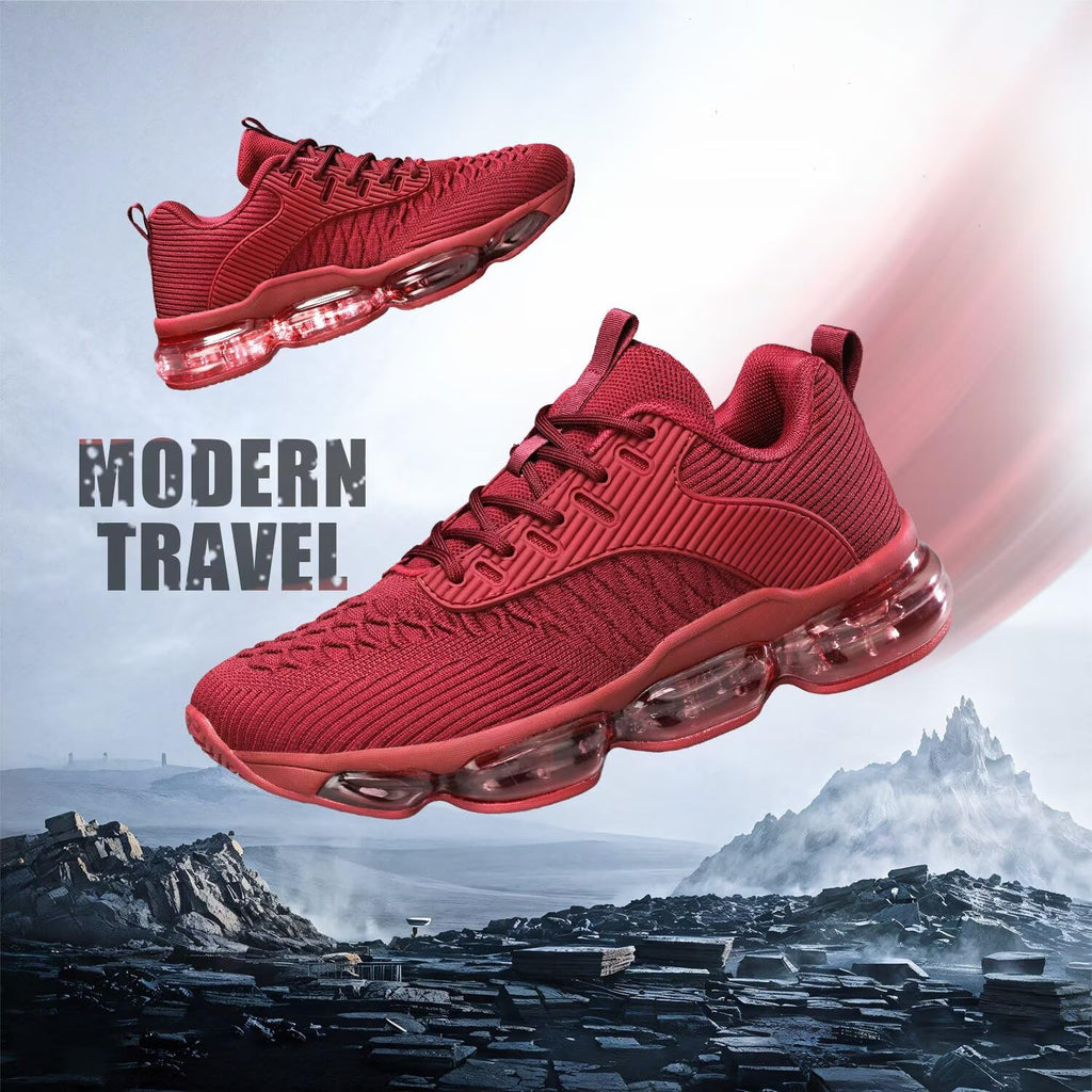 Luogoks Womens Walking Running Shoes Air Cushion Basketball Sneakers Fashion Tennis Breathable Sport Gym Fitness Cross Trainers Shoes