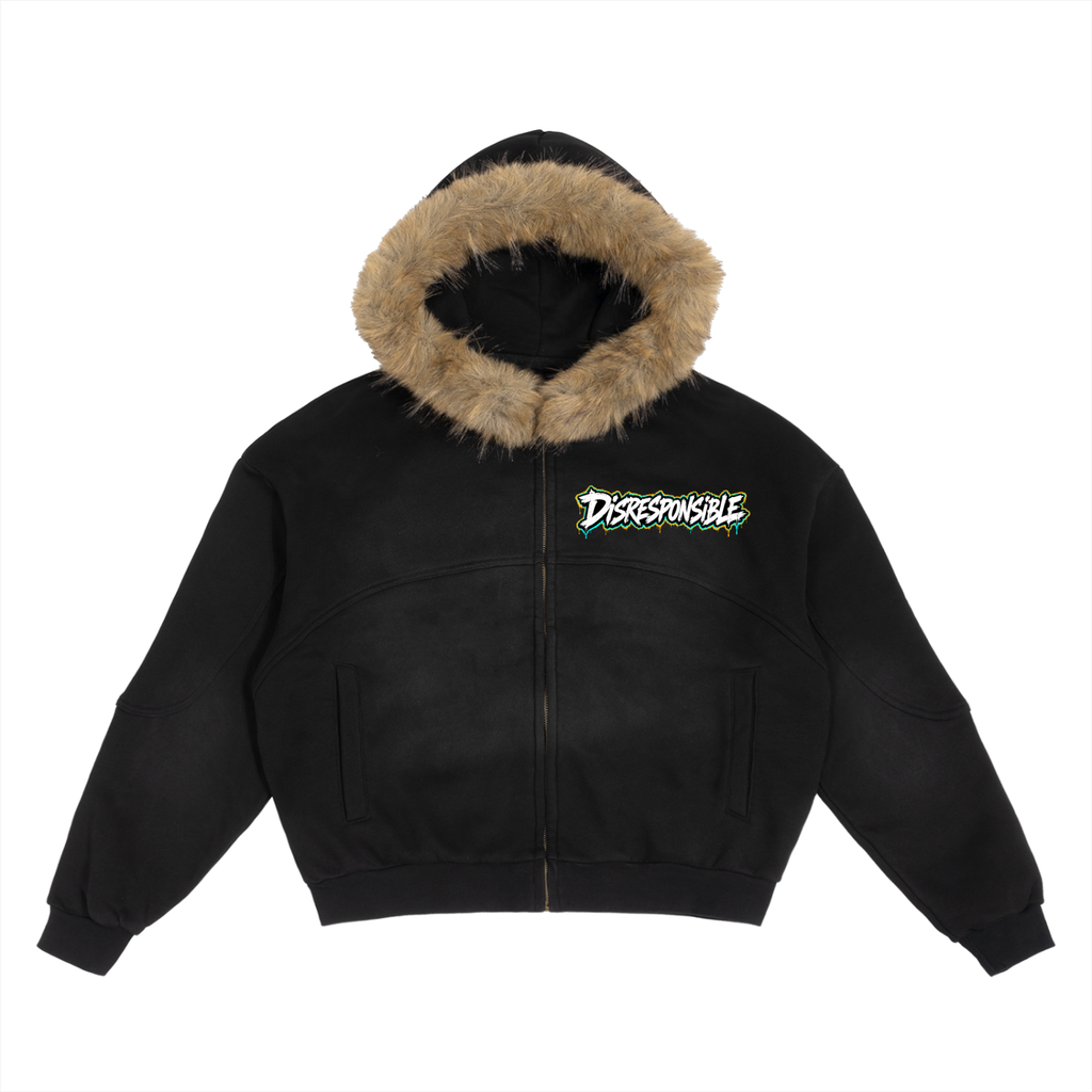 Disresponsible Detachable Fur Hoodie